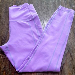 CnC: Curves n Combatboots: lavender full length leggings